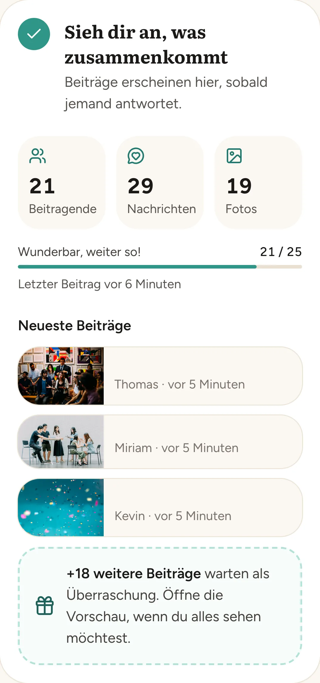 Neueste Beiträge auf dem Handy