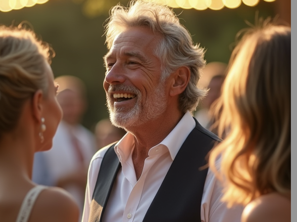 Hochzeit, Gäste auf der Terasse